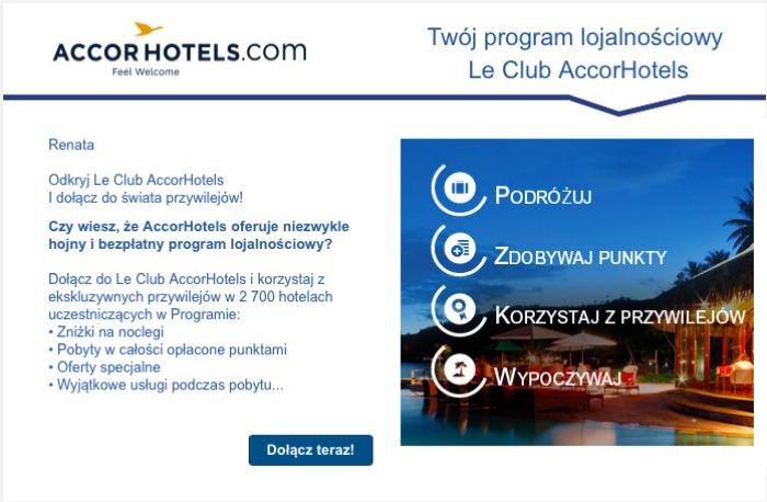 email marketing dla hoteli weclome email